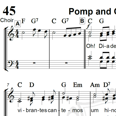 Pomp and Circunstance - Elgar - Arranjo Coral