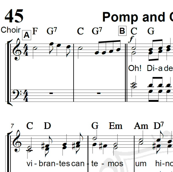 Pomp and Circunstance - Elgar - Arranjo Coral
