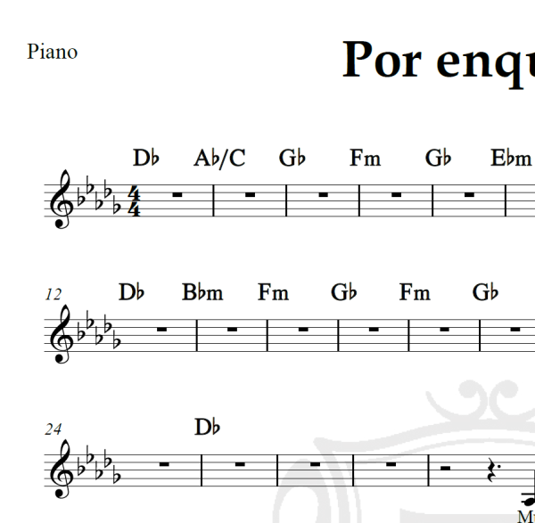 Por enquanto - Legião Urbana - Piano/Vocal