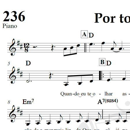 Por toda vida - Voices - Piano/Vocal