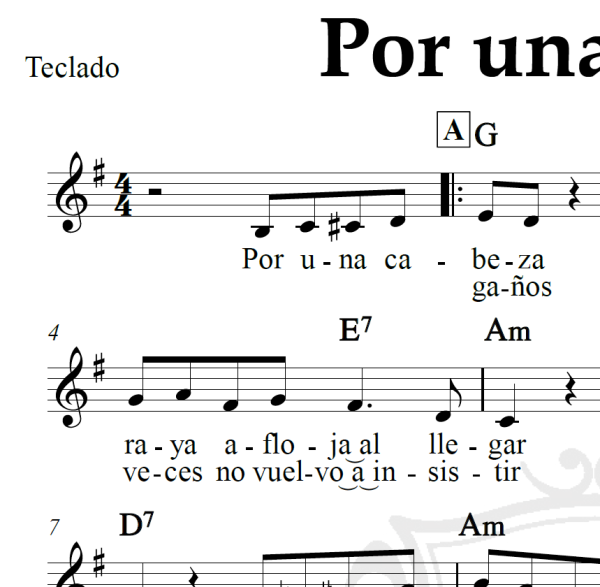 Por una cabeza - Carlos Gardel - Piano/Vocal