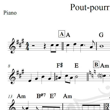 Pout-pourri Arca de Noé - Vinicius de Moraes - Piano