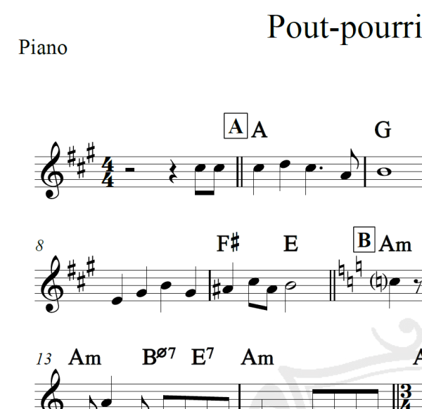 Pout-pourri Arca de Noé - Vinicius de Moraes - Piano