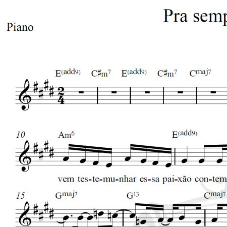 Pra sempre te amar - Rodrigo RJ - Piano/Vocal