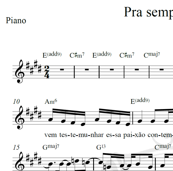 Pra sempre te amar - Rodrigo RJ - Piano/Vocal