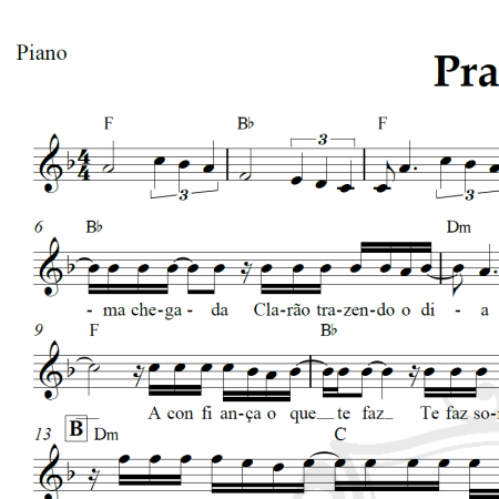 Pra você - Paula Fernandes - Piano/Vocal