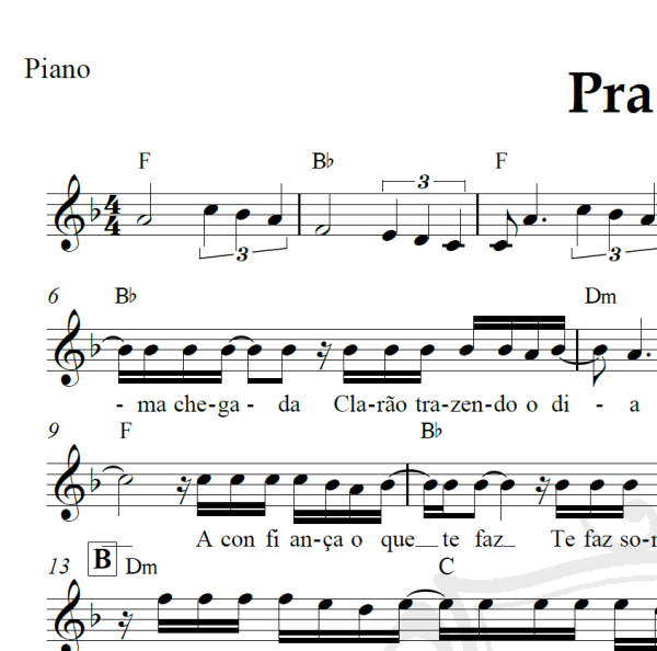 Pra você - Paula Fernandes - Piano/Vocal