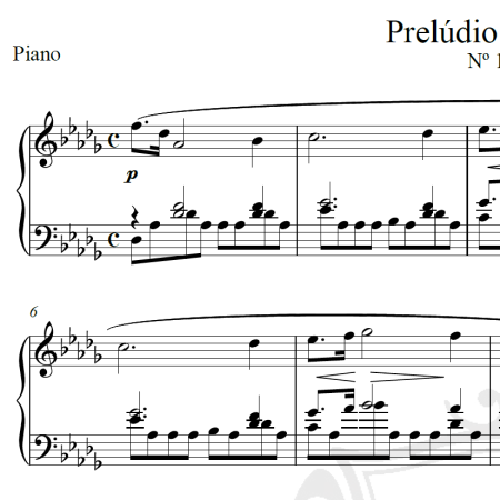Prelúdio gota d'água - Chopin - Piano