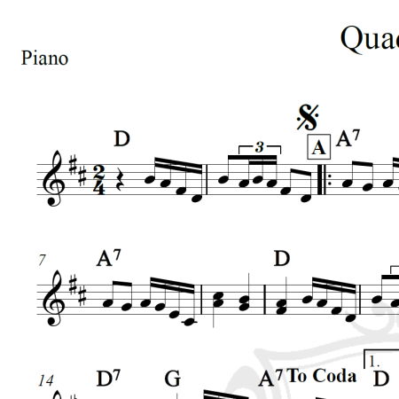 Quadrilha - Mario Zan - Piano