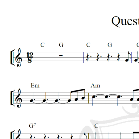 Questa volta - Piano