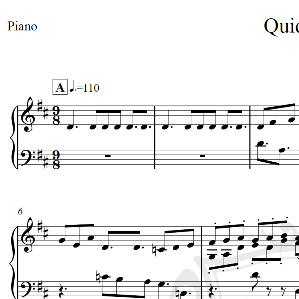 Quidditch - Piano