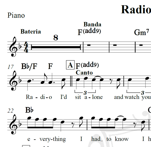 Radio Ga Ga - Queen - Piano/Vocal