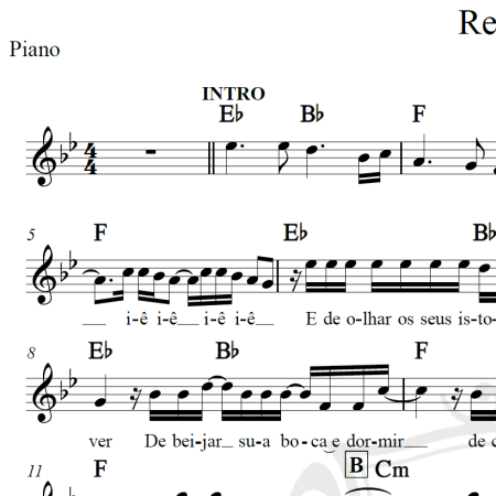 Recairei - Barões da Pisadinha - Piano/Vocal