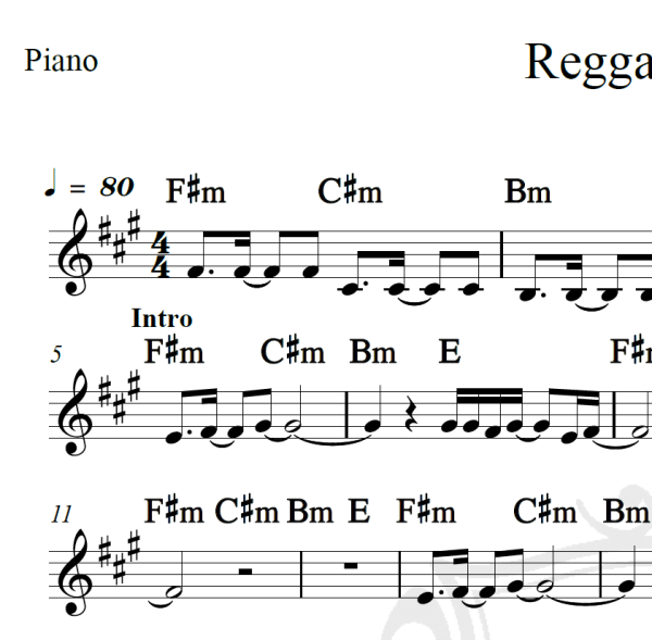 Reggae Power - Natiroots - Piano