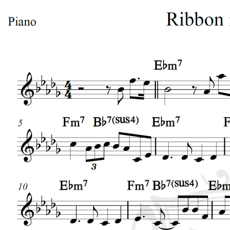 Ribbon in the sky - Stevie Wonder - Piano/Vocal