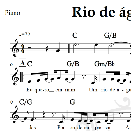 Rio de águas vivas - Padre Marcelo Rossi - Piano/Vocal