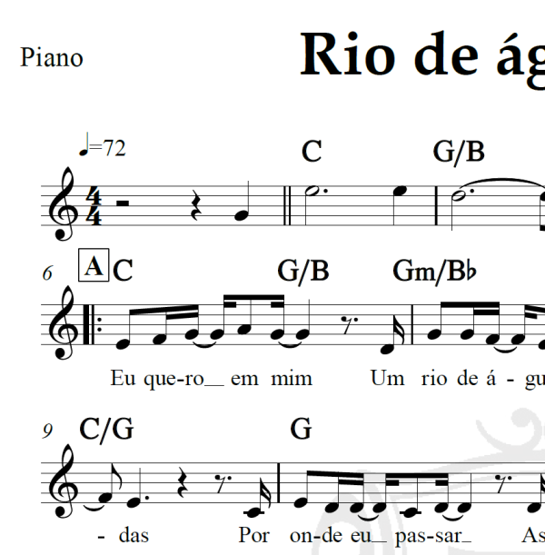 Rio de águas vivas - Padre Marcelo Rossi - Piano/Vocal