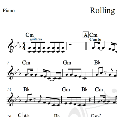 Rolling in the deep - Adele - Piano