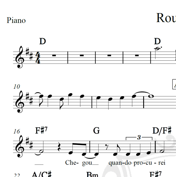 Rouxinol - Milton Nascimento - Piano/Vocal