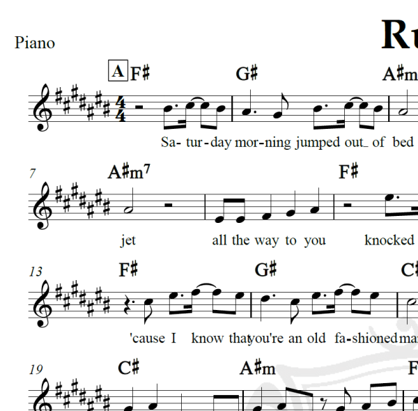 Rude - Magic - Piano/Vocal