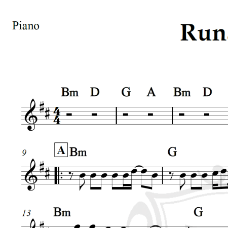 Runaway - Linking Park - Piano