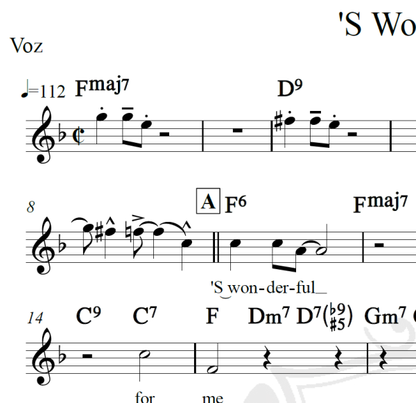 'S Wonderful - Gershwin - Piano/Vocal