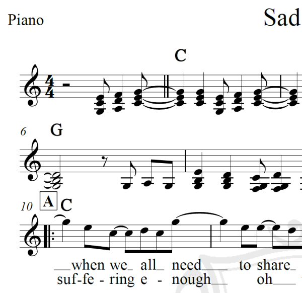 Sad songs - Elton John - Piano/Vocal