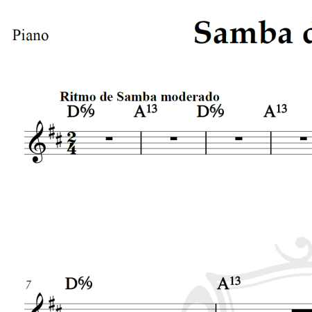 Samba da bênção - Baden Powell e Vinicius de Moraes - Piano/Vocal