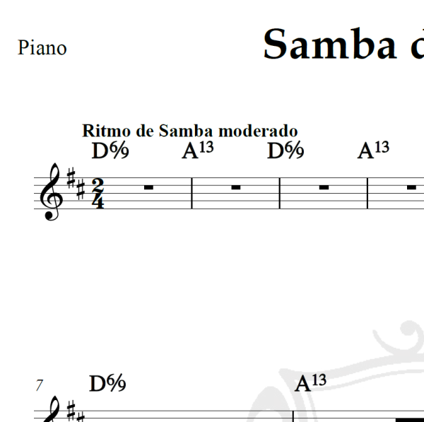 Samba da bênção - Baden Powell e Vinicius de Moraes - Piano/Vocal