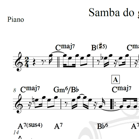 Samba do grande amor - Chico Buarque - Piano