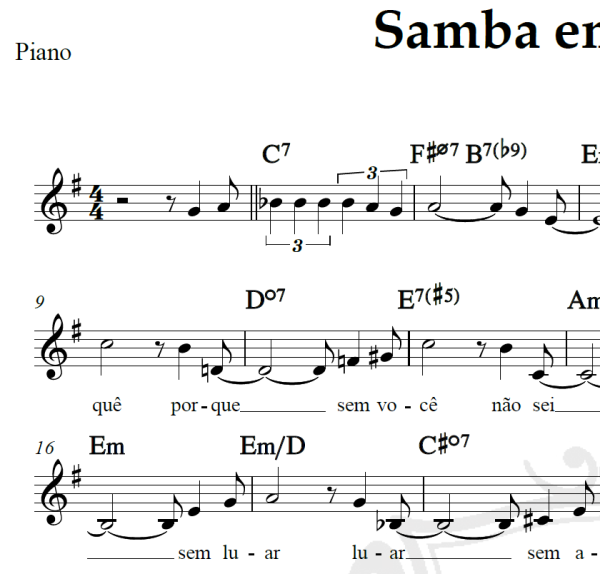 Samba em Prelúdio - Baden Powell e Vinicius de Moraes - Piano/Vocal