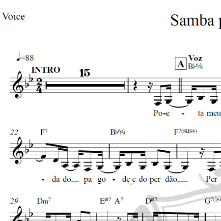 Samba pra Vinicius - Toquinho e Chico Buarque - Piano/Vocal