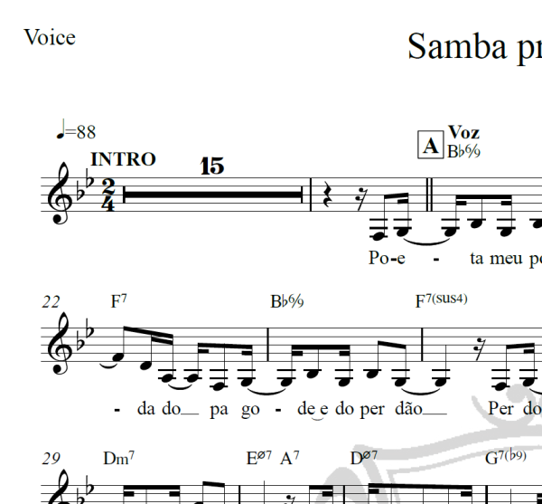 Samba pra Vinicius - Toquinho e Chico Buarque - Piano/Vocal