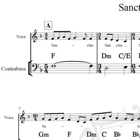 Sanctus VIII - Piano/Vocal
