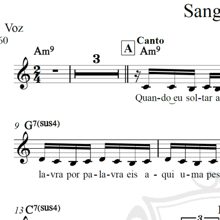 Sangrando - Gonzaguinha - Piano/Vocal