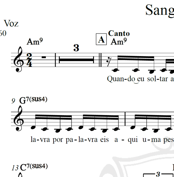 Sangrando - Gonzaguinha - Piano/Vocal