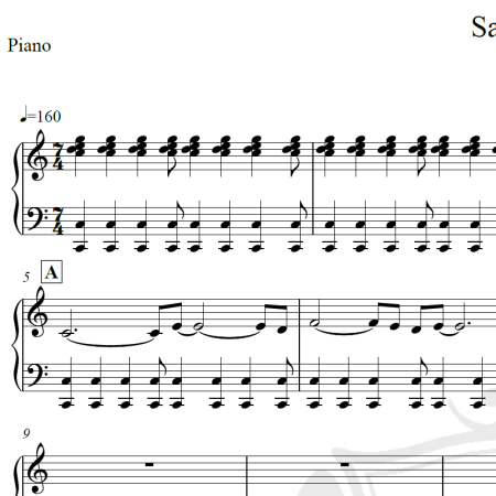 Santorini - Yanni - Piano