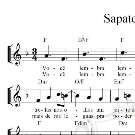 Sapato Velho - Roupa Nova - Piano/Vocal
