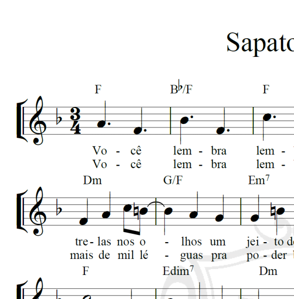 Sapato Velho - Roupa Nova - Piano/Vocal