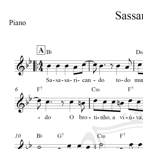 Sassaricando - Piano/Vocal