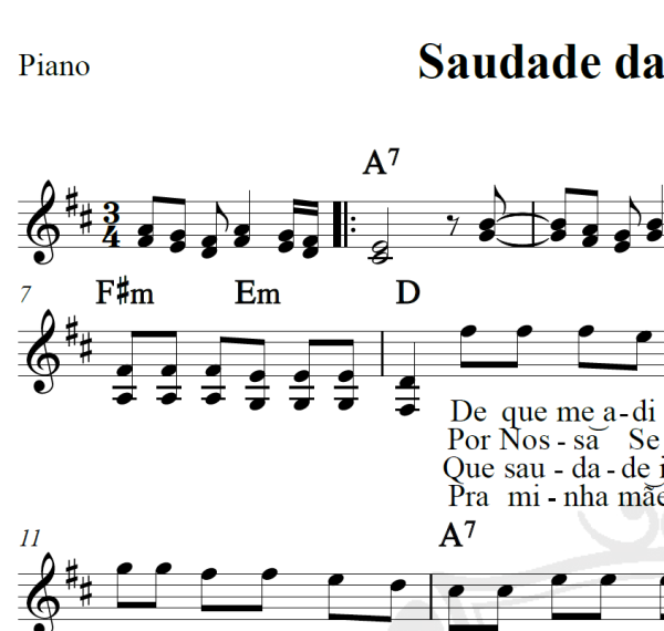 Saudade da minha terra - Chitãozinho e Xororó - Piano/Vocal