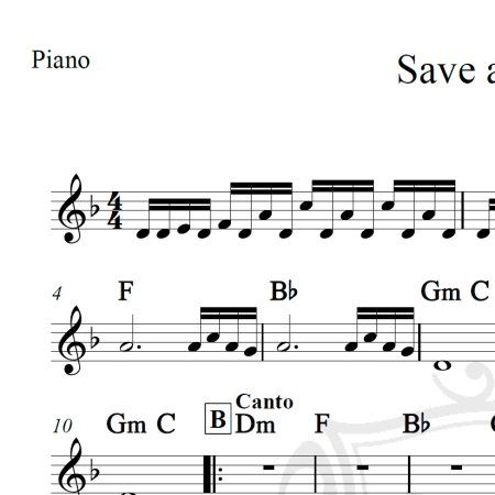 Save a prayer - Duran Duran - Cifra