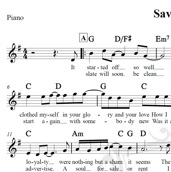 Save me - Queen - Piano/Vocal