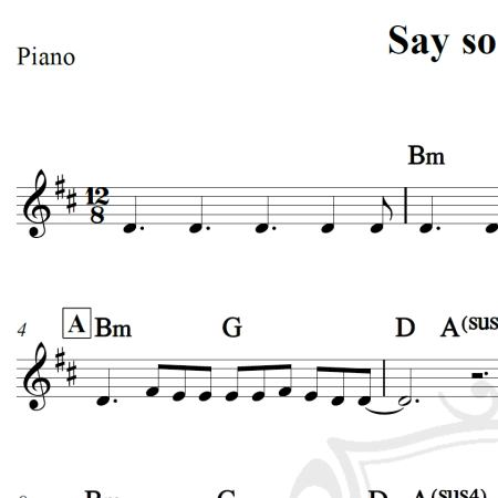 Say something - Christina Aguilera - Piano