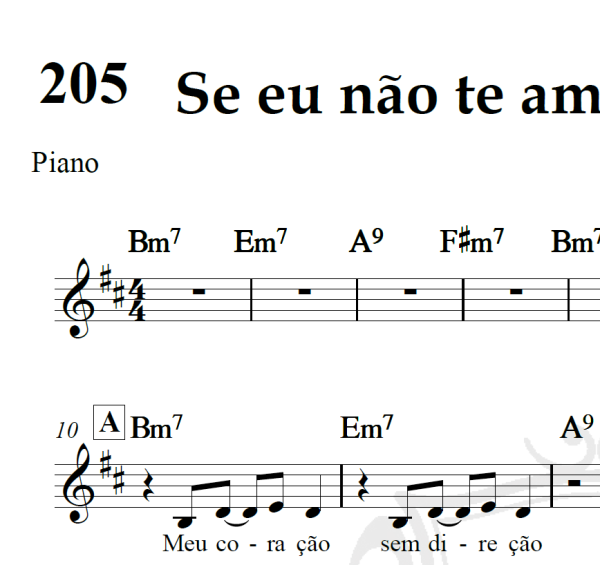Se eu não te amasse tanto assim - Ivete Sangalo - Piano/Vocal