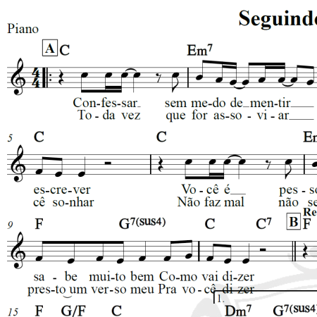 Seguindo o trem azul - Roupa Nova - Piano/Vocal