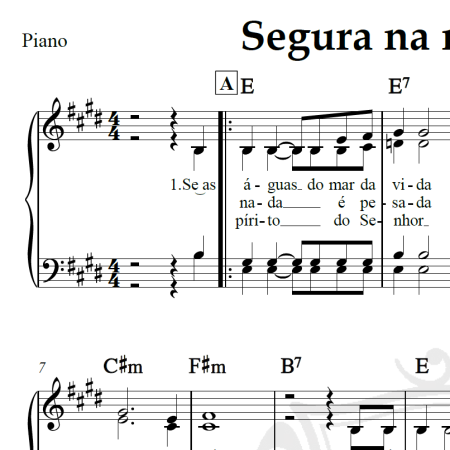 Segura na mão de Deus - Arranjo Coral