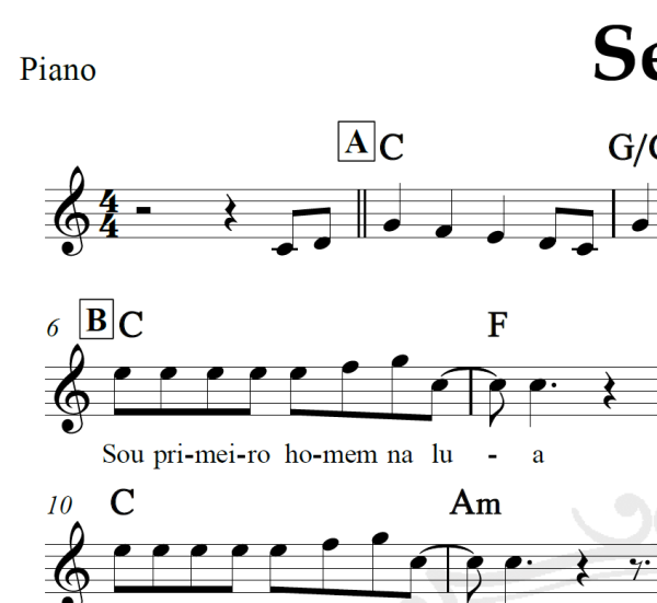 Será - Bruno e Marrone - Piano/Vocal