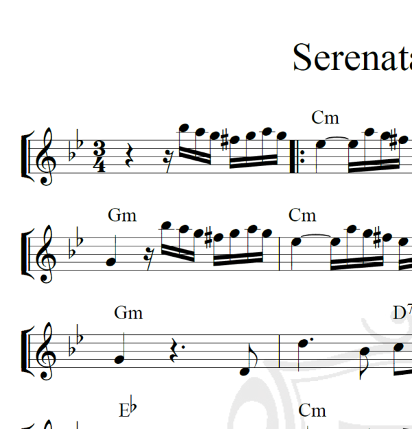 Serenata d''e rose - Piano
