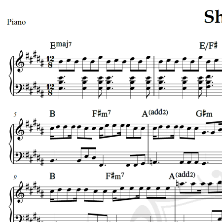 Shiver - Coldplay - Piano/Vocal